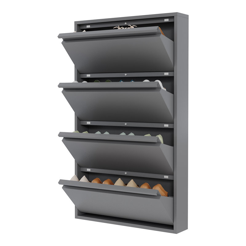 24 Pair Shoe Storage Cabinet