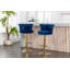 Ensemble de 2 tabourets de bar pivotants avec repose-pieds réglables avec repose-pieds pour la cuisine et la salle à manger 2PC / ENSEMBLE-642776114