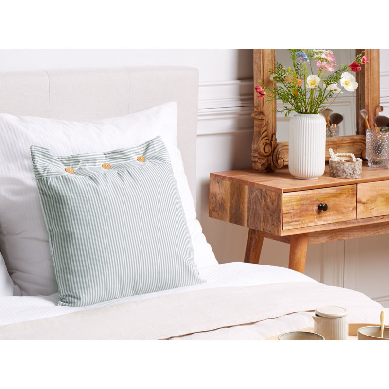 Radojica Striped Blue Cushion, 45cm H x 45cm W, Square