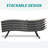 2-Piece Aluminum Wicker Outdoor Chaise Lounge
