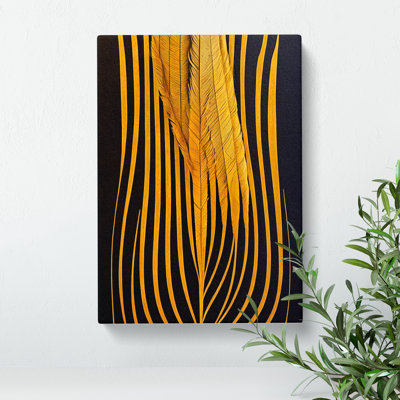Wondrous Feather - Wrapped Canvas Print