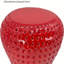 Tabouret à fruits surdimensionné 13,4 po - Mobilier polyvalent intérieur et extérieur (rouge)-786522477