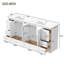 Meuble-lavabo sur pied 72 po avec lavabo en céramique