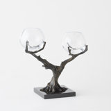 Glass and Marble Table Vase