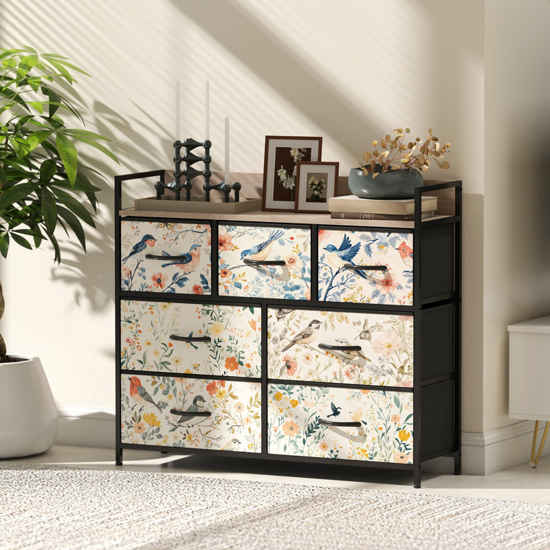 Steel 98cm W 7 - Drawer Chest of Drawers