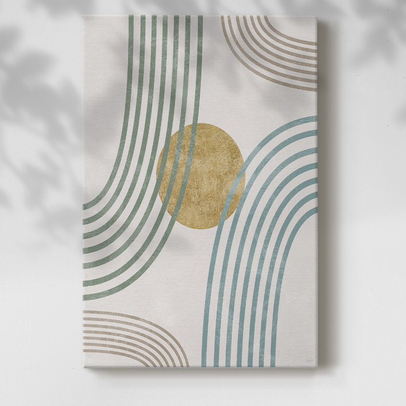 Modern Flow Framed On Canvas Print