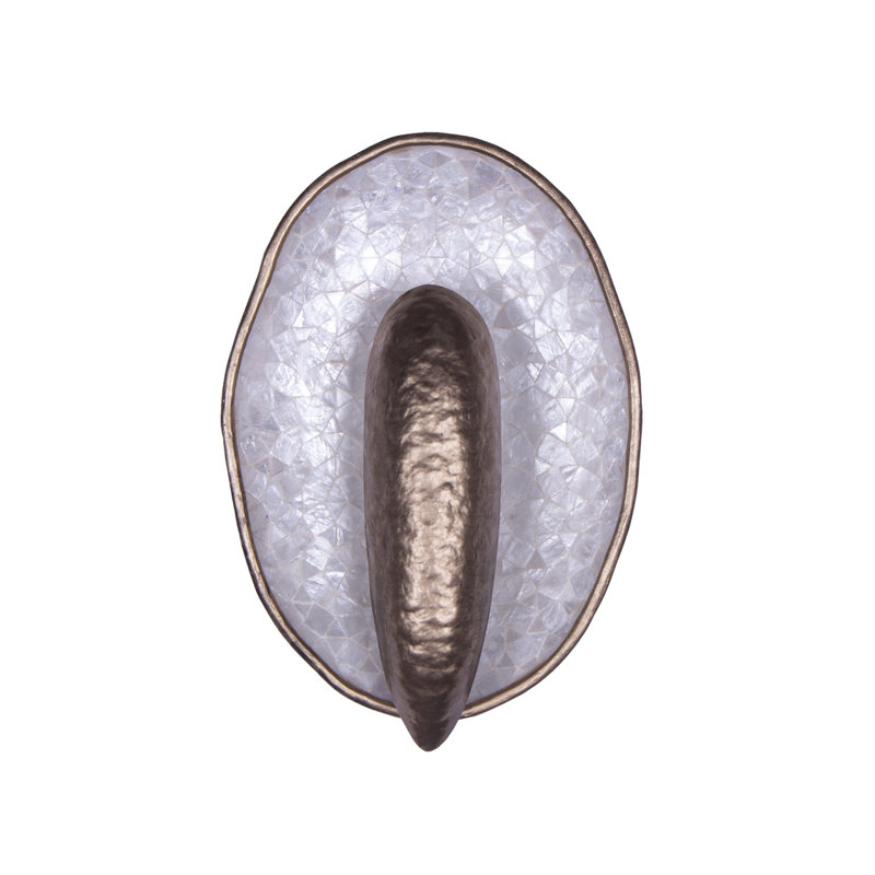 Spat 1 LT Pearlized Antique Brass Wall Sconce Kalco