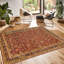 Agra Hand Knotted Wool Floral Area Rug