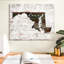 Maryland Home Map sur impression sur toile-266272033