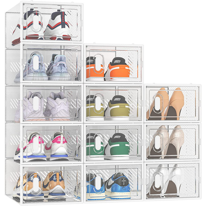 12 Pair Stackable Shoe Storage Box