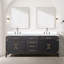 Plateau de meuble-lavabo double l 80 po x P 22 po Laurel-113355092-82319049