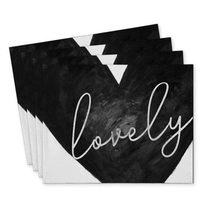 Lovely Polyester Placemats Set of 4 | Home Decor Essentials
