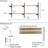 48" X 6" Floating Wall Shelf, Hanging Shelf For Office Supplies, Living Room Shelf, Decorative Boho Shelf, Farmhouse Decor, Real Wood Boards Wall Mounted, 2 Tier, Burnt-74683298