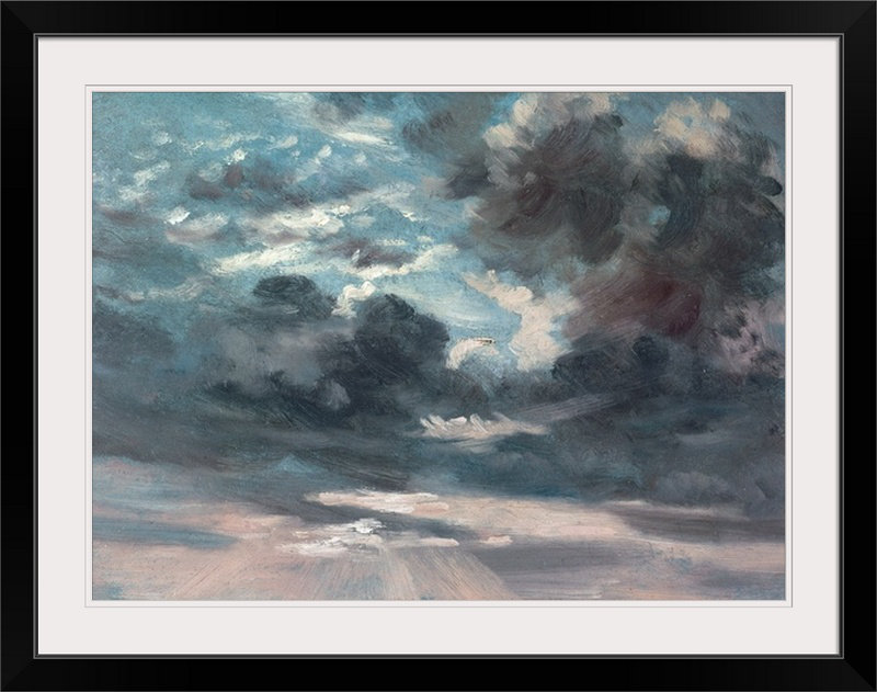 « cloud study » par l’impression de peintures John Constable, H 18 po x l 24 po x P 1,25 po, Toile