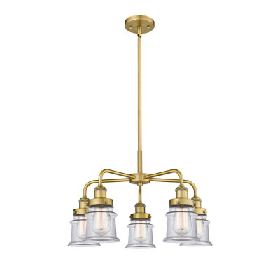 Alvi 5 - Light Glass Dimmable Chandelier