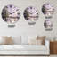 Paysage d'hiver avec des tons de neige mauves - Horloge murale traditionnelle-93601430