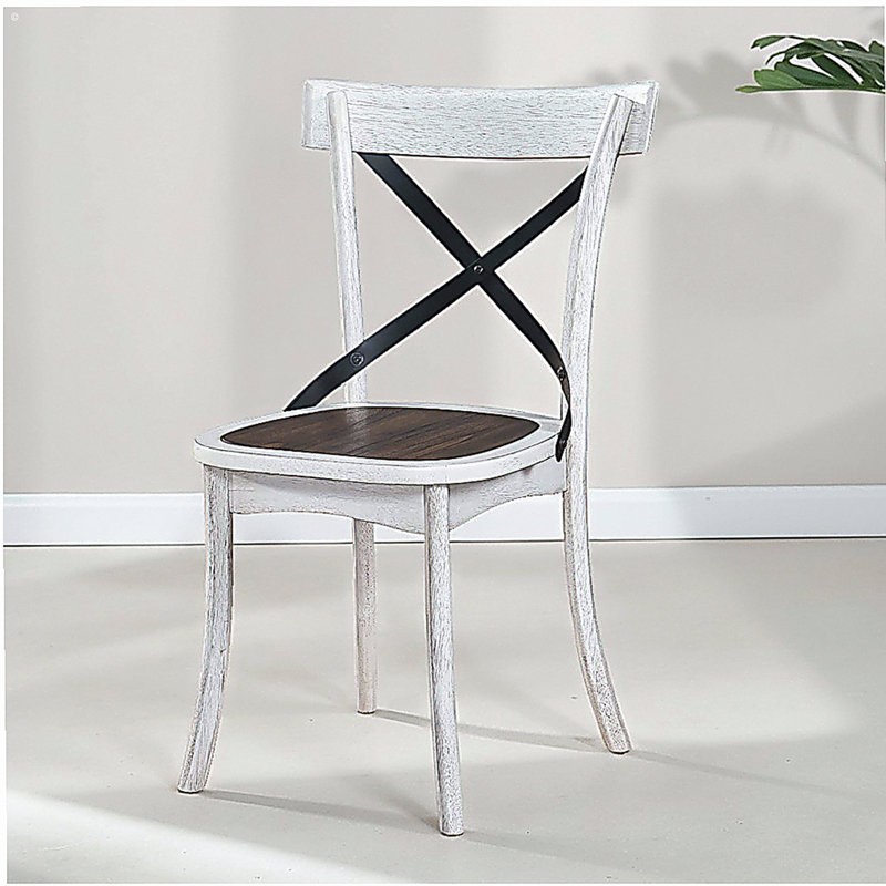 Chaise de salle à manger de style campagne moderne en métal 2 pièces 2 pièces