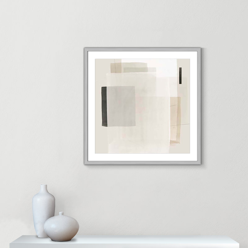 Mystical Momentum I par Hazel J, H 27,5 po x l 27,5 po, Encadré de boîte argent