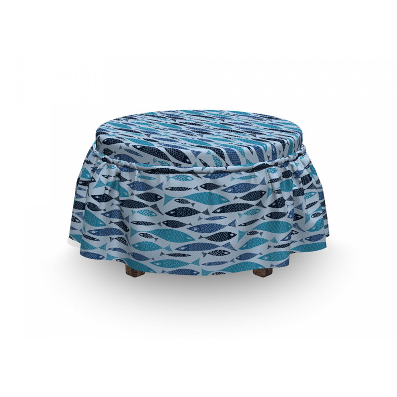 Housse pour repose-pieds de poisson graphic