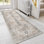 Runner Rug 2X5 Non Slip Machine Washable Vintage Hallway Runner Rug, Low Pile Lightweight Rugs , Light Taupe Brown
