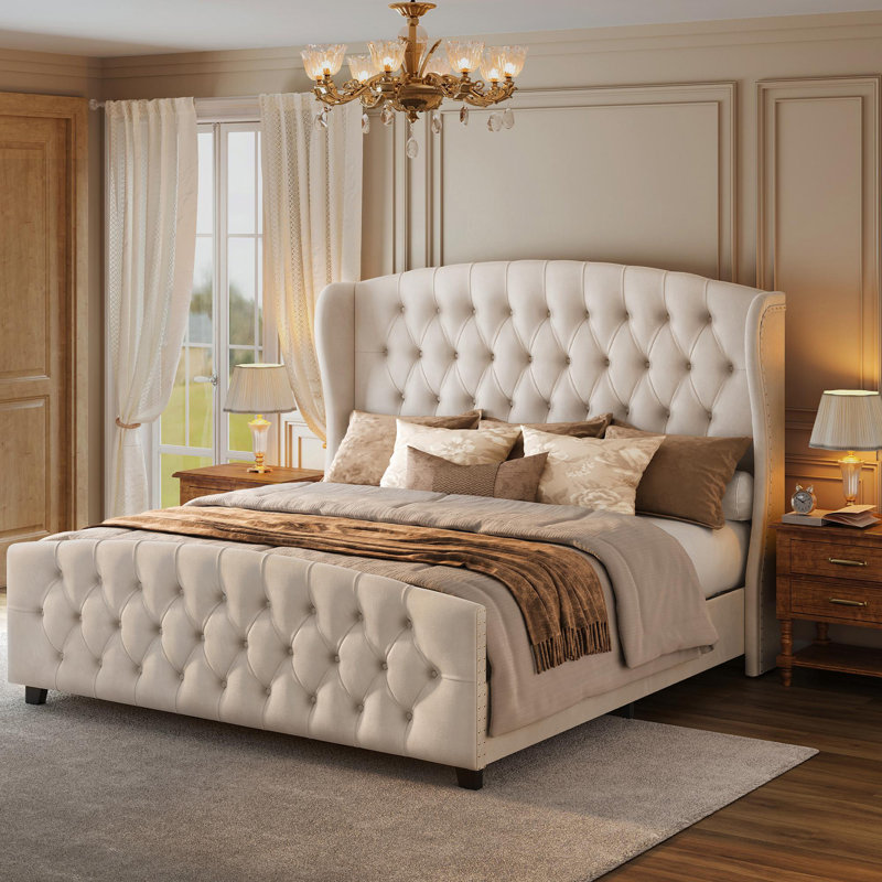 Rittman Upholstered Platform Bed Frame Size, King