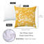 4 housses de coussin décoratif à motif de fleurs 4 pièces