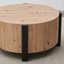 Table basse ronde en bois Amil