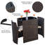 Ensemble de bistro carré avec coussins 25,96 po Square