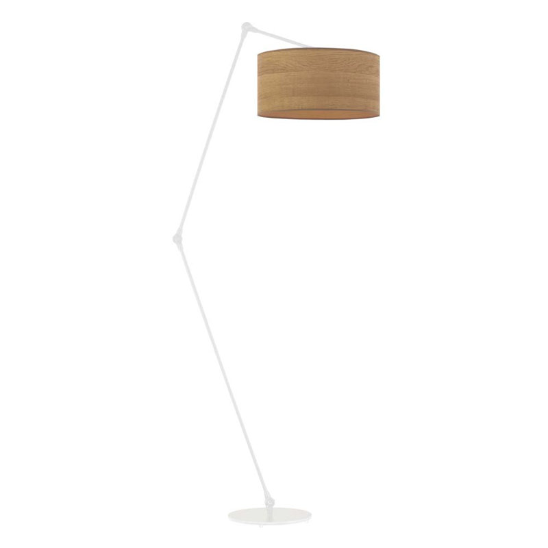 Blaiz 177cm Task Floor Lamp, Light Brown, White