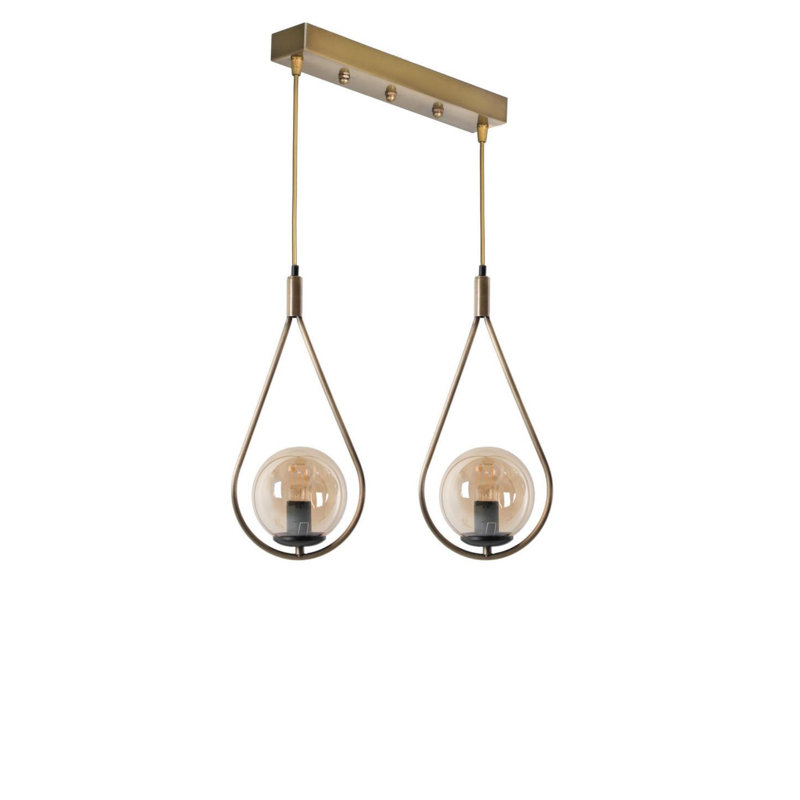 Barclay 2 - Light Kitchen Island Pendant, Gold, Copper