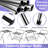 USTECH Luggage Rack-Single Tier, DIY, Storage Organizer, Chrome, Pack of 1
