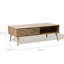 Table basse moderne avec porte coulissante Kristepher