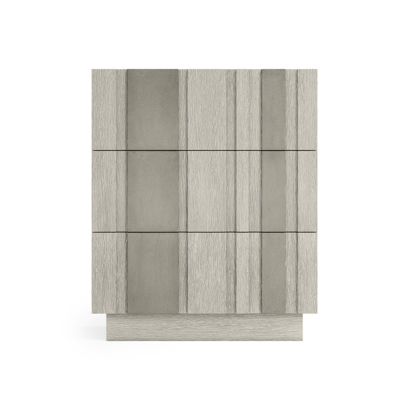 Tempo 3 - Drawer Solid Wood Nightstand