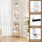 5-Tier Corner Bookcase with LED Lights for Living Room, Bedroom, Study