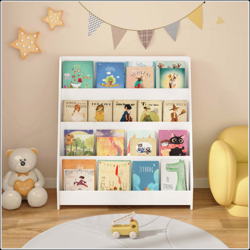 Bibliothèque pour enfants polyvalente à 4 niveaux pour organiser les espaces et améliorer les environnements d'apprentissage