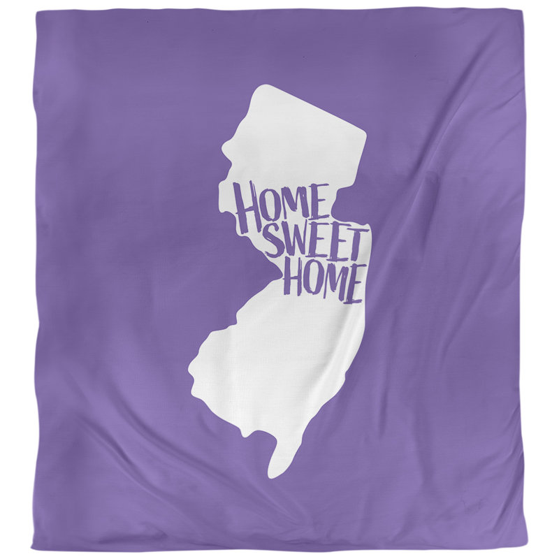 Housse de couette home new jersey, Housse de couette pour lit simple, Mauve, Microfibre