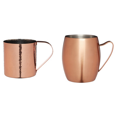 550ml Stainless Steel Moscow Mule Mug Set
