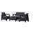 Berard 4 - Person Patio Conversation Set with Cushions-116818667-21903705
