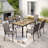 6 - Person Metal Patio Dining Set With Rectangular Table