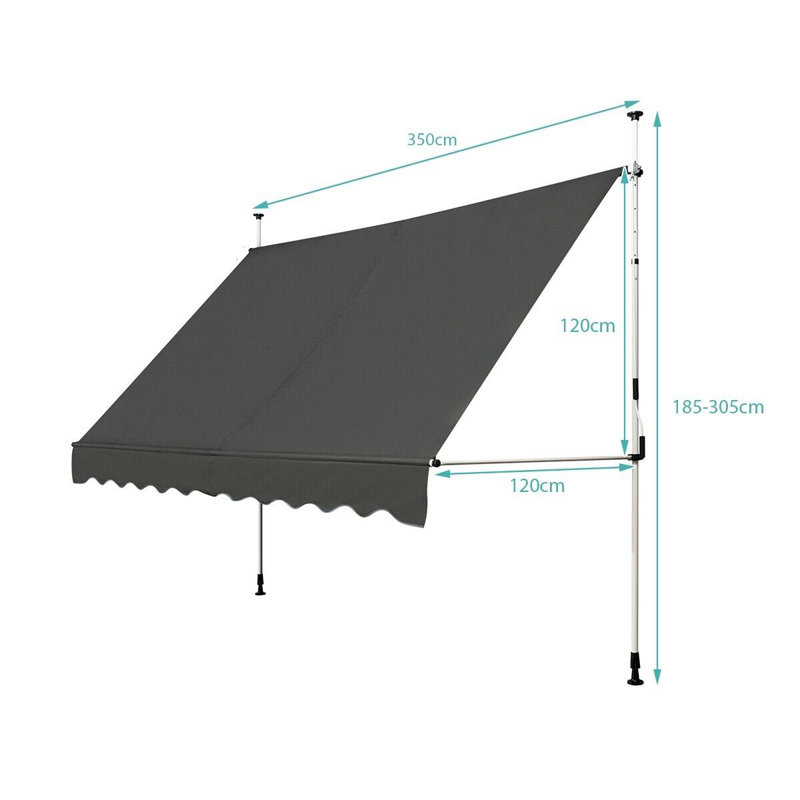 Dakota Fields 350cm W x 120cm D Retractable