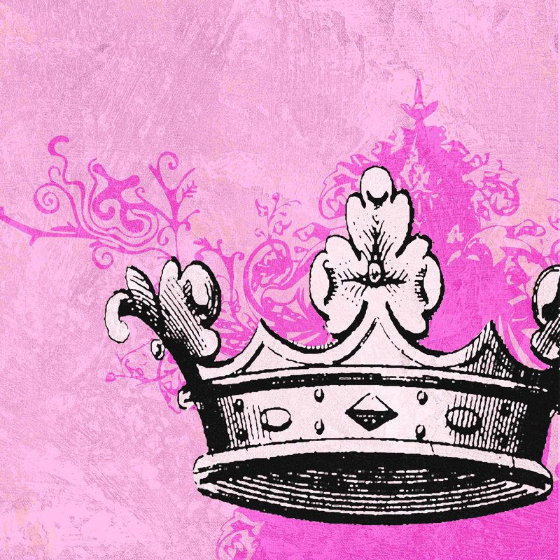Crown2 - peinture sur toile tendue, L 20 po x H 20 po