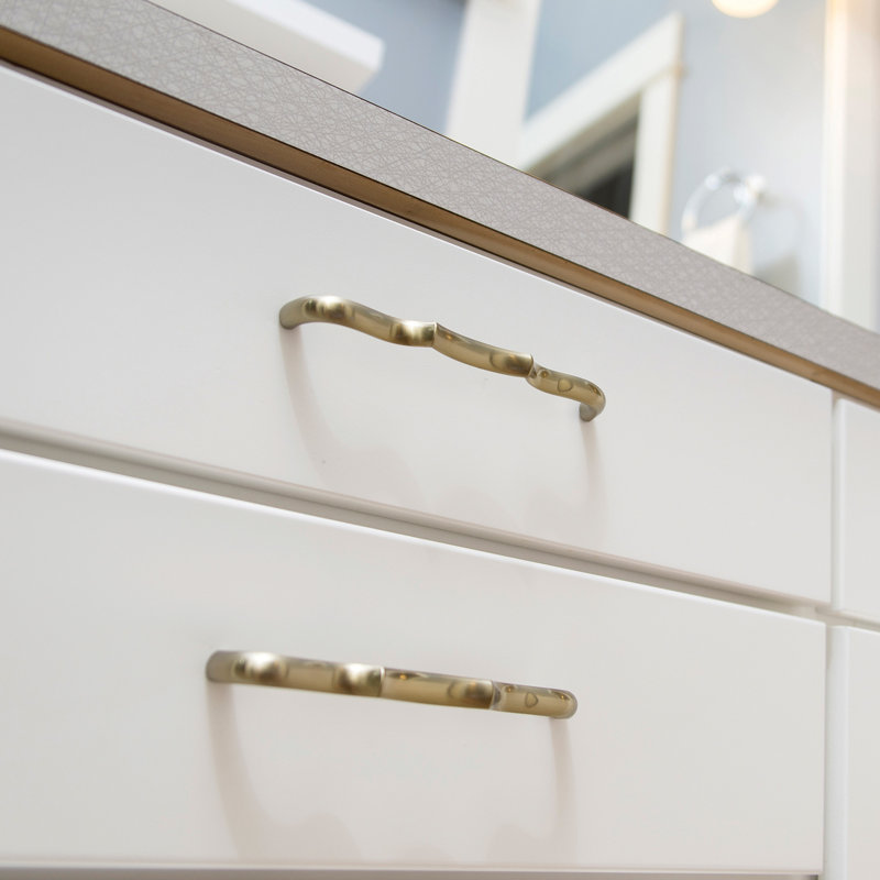 Trellis Bar / Handle Pull, Elusive Golden Nickel, 3-3/4"