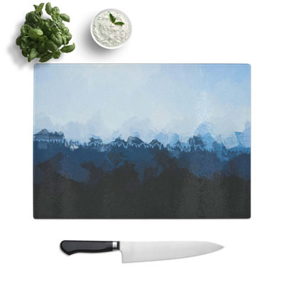 Tempered Glass Church Beyond the Forest Chopping Board