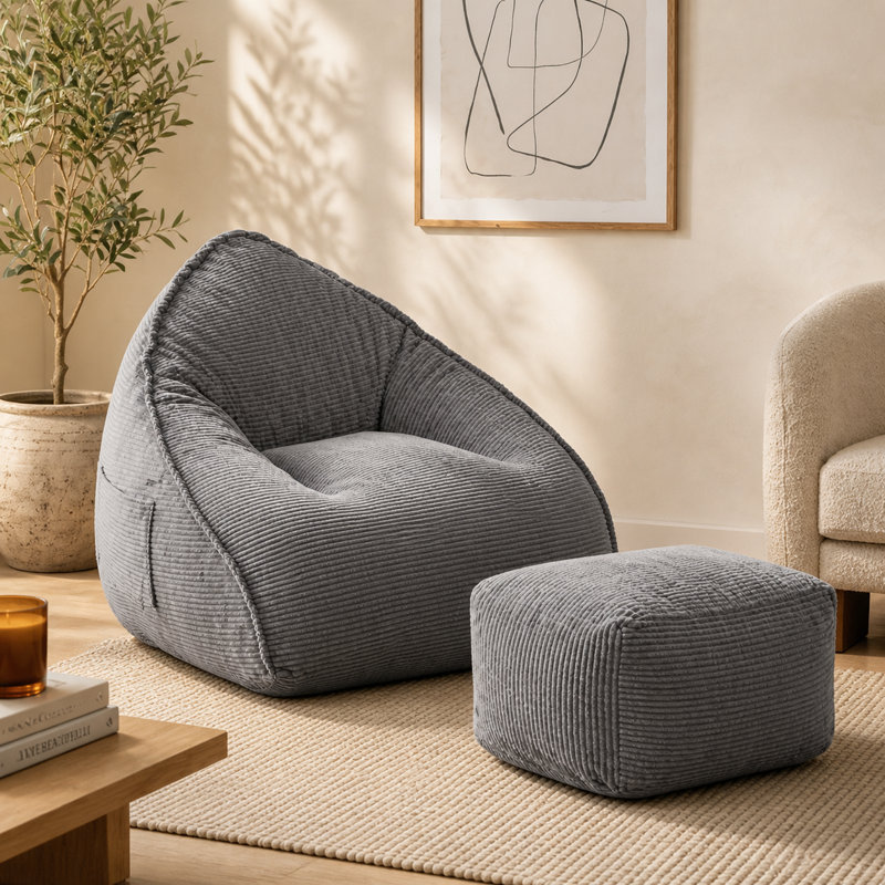 Corduroy, Grey