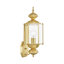 Lanterne murale d'extérieur en verre biseauté H 17,5 po Amberdawn-22669970