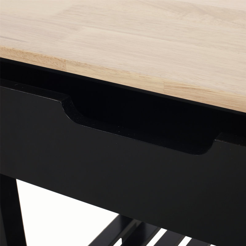 Chariot de cuisine polyvalent pour organiser et améliorer votre espace de cuisine, Noir