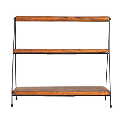 Acacia Wood 2-tier Serving Stand