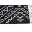 Blue My Mind Southwestern Area Rug in Dark Navy/White-778840317