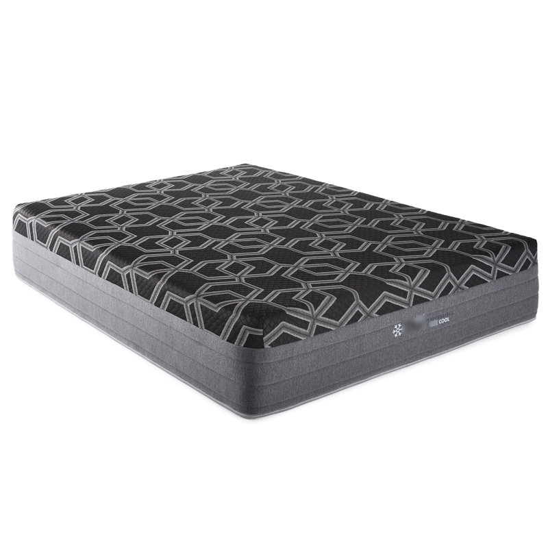 Matelas Ultra Twin XL de 35,5 cm (14 po) - Mousse avec gel de cuivre pour un sommeil réparateur et profond - Graphite pour une meilleure circulation de l'air