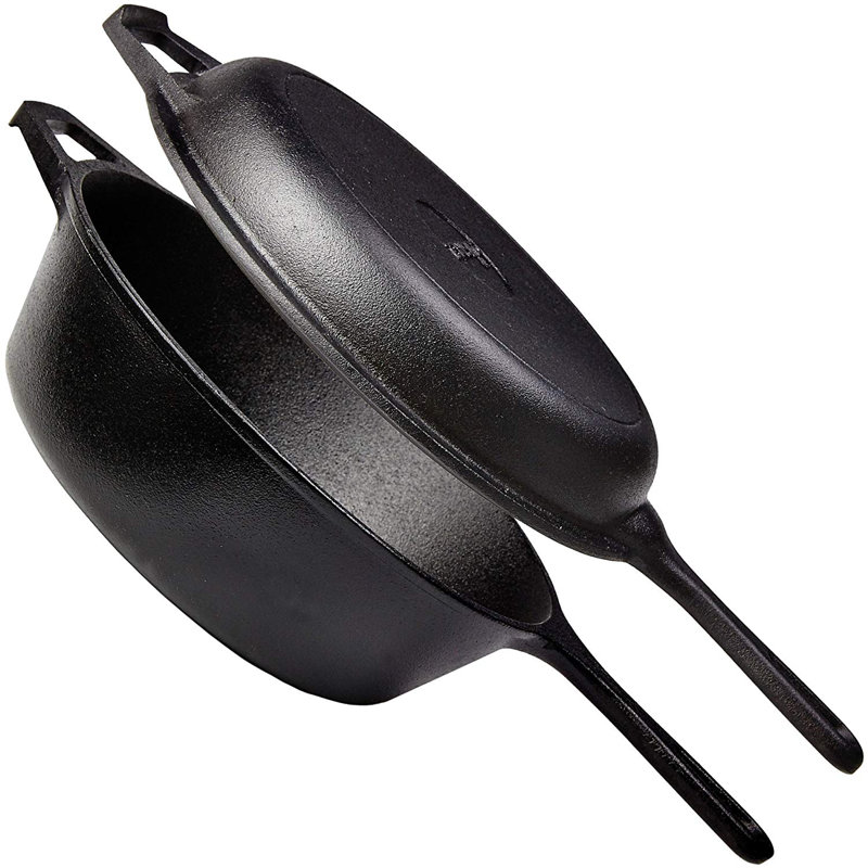 2 - Piece Non-Stick Cast Iron Cookware Set